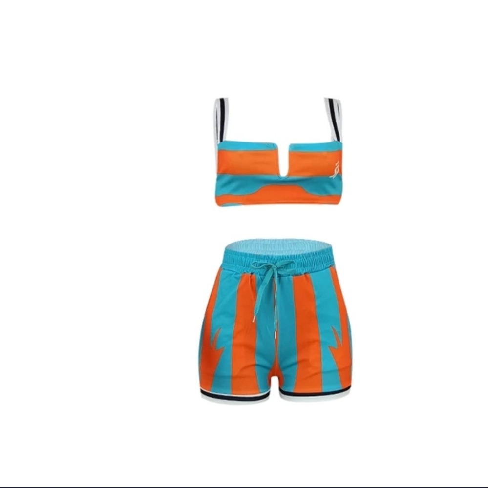 New 2 Piece Summer Fashion Tank Top Short Set - Picture 2 of 6